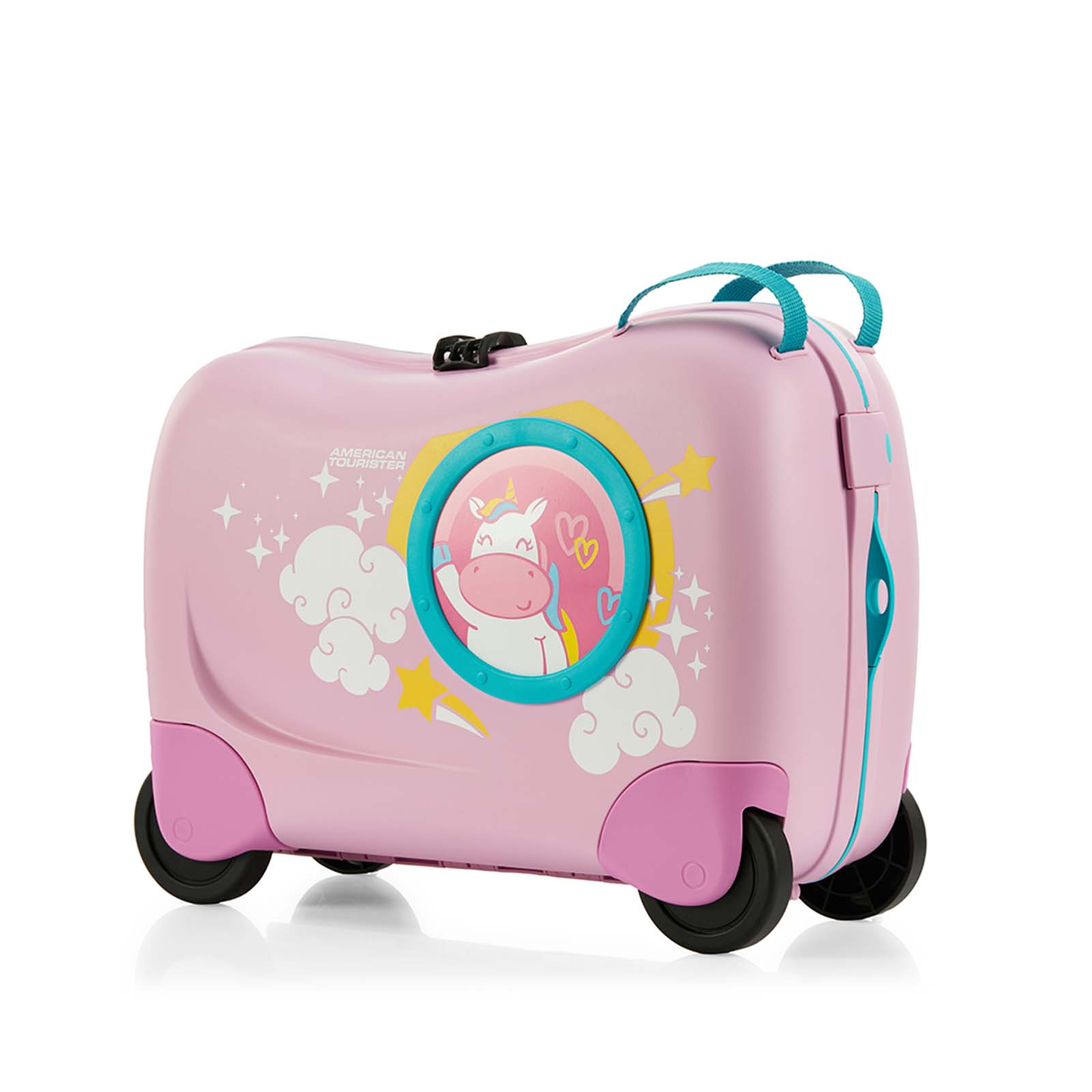 American Tourister Skittle NXT 50cm Ride-On Suitcase Light Pink Unicorn