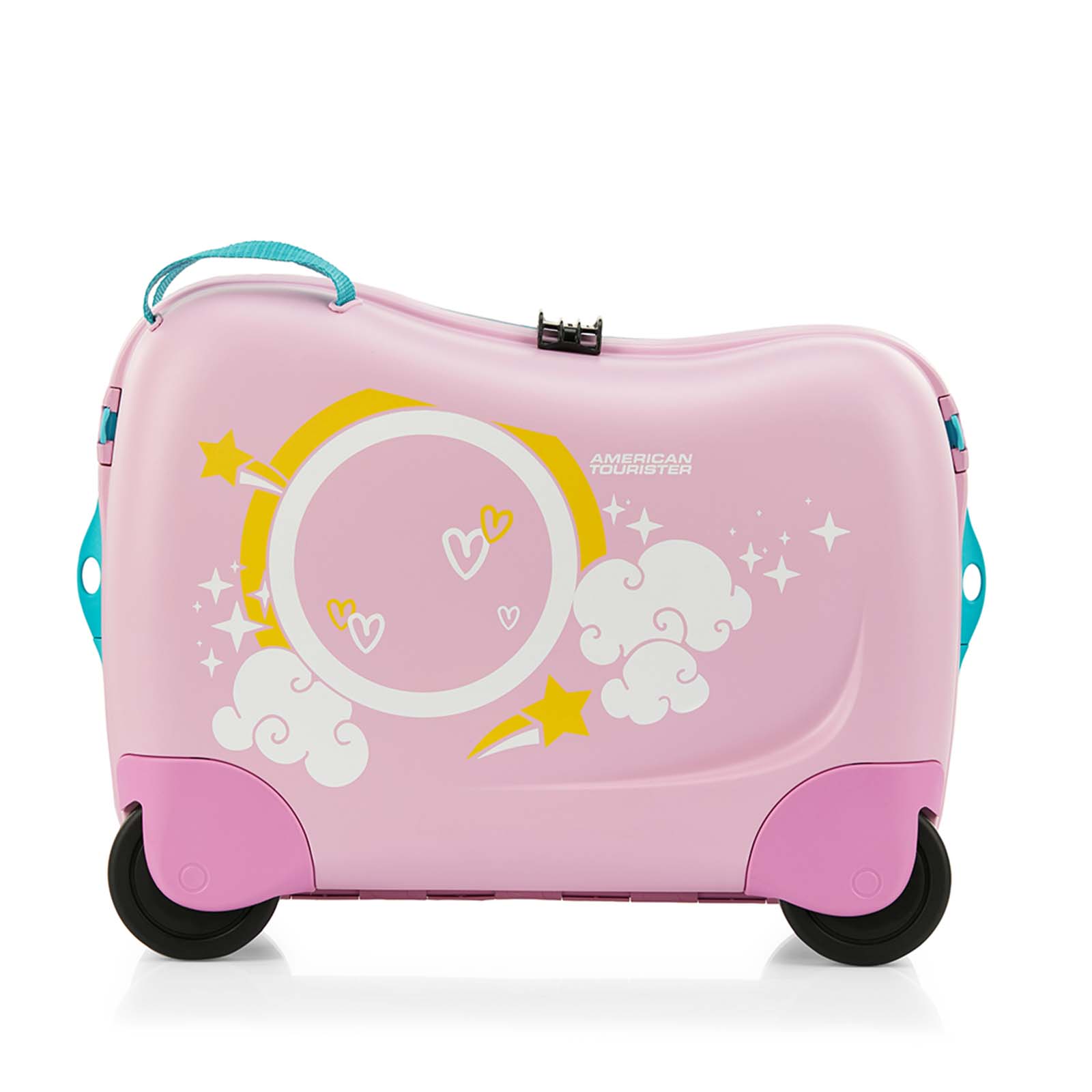 American Tourister Skittle NXT 50cm Ride-On Suitcase Light Pink Unicorn