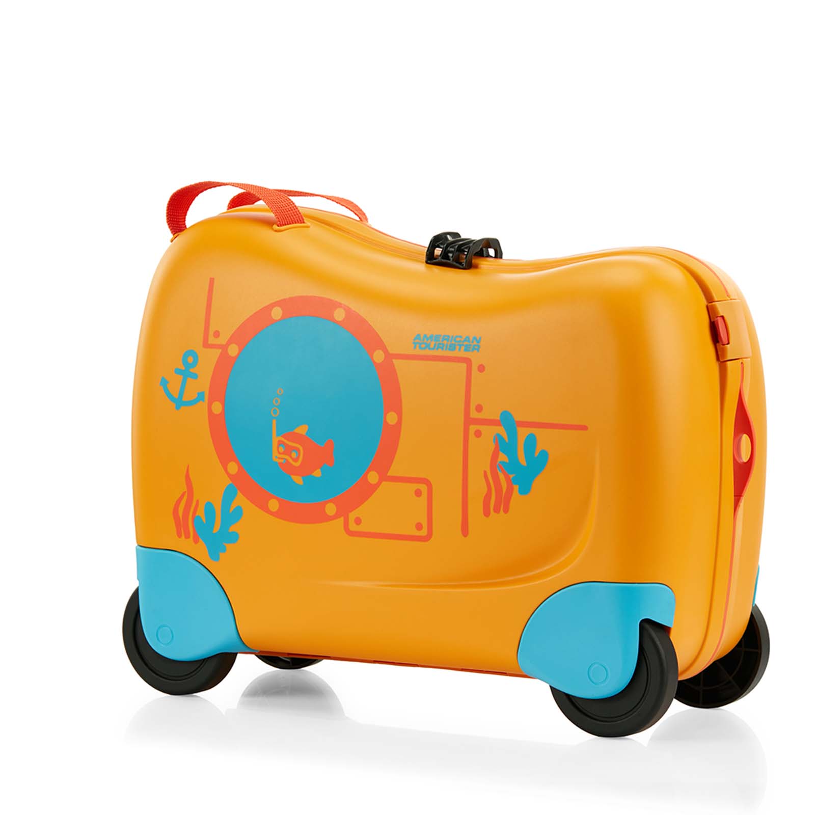 American Tourister Skittle NXT 50cm Ride-On Suitcase Yellow Submarine