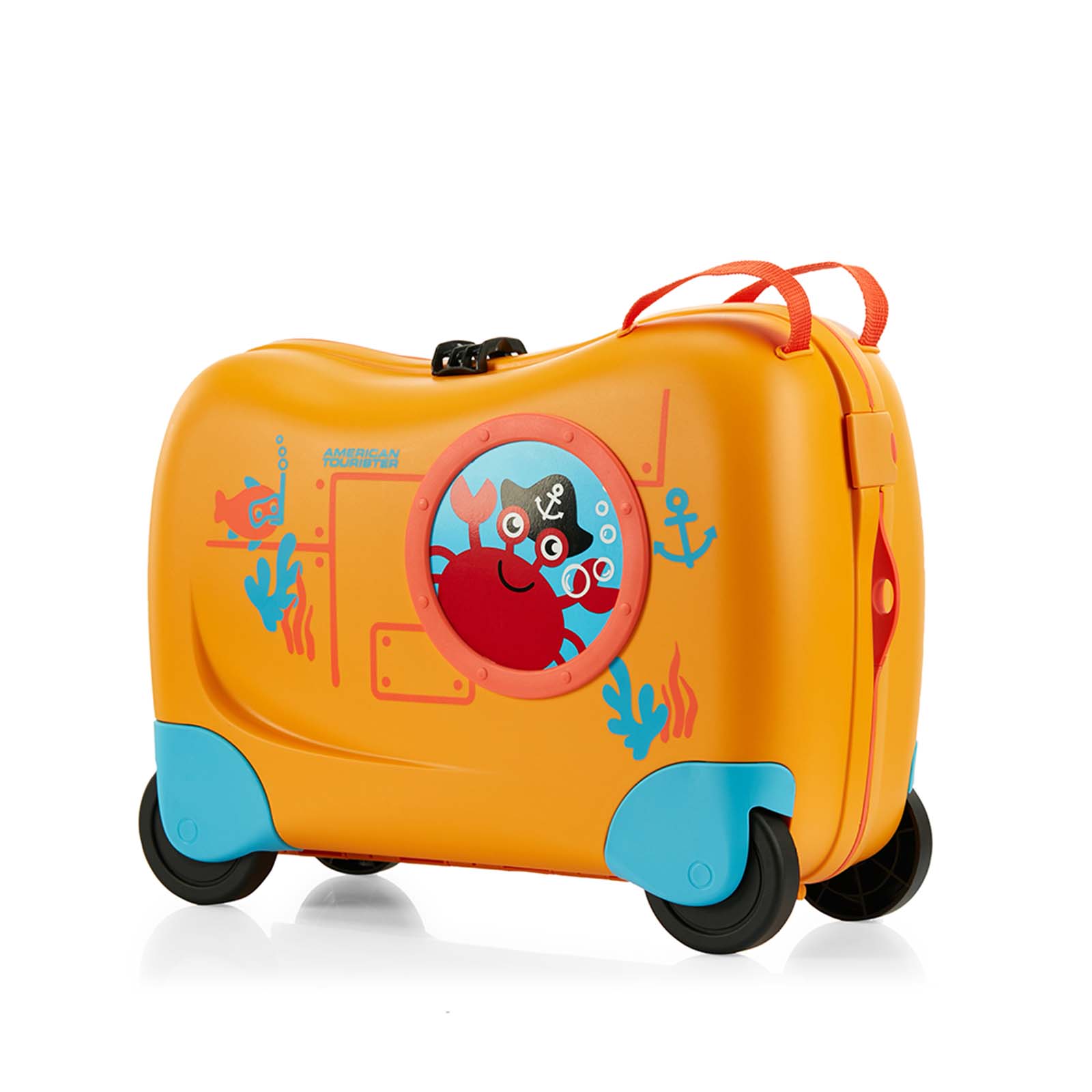 American Tourister Skittle NXT 50cm Ride-On Suitcase Yellow Submarine