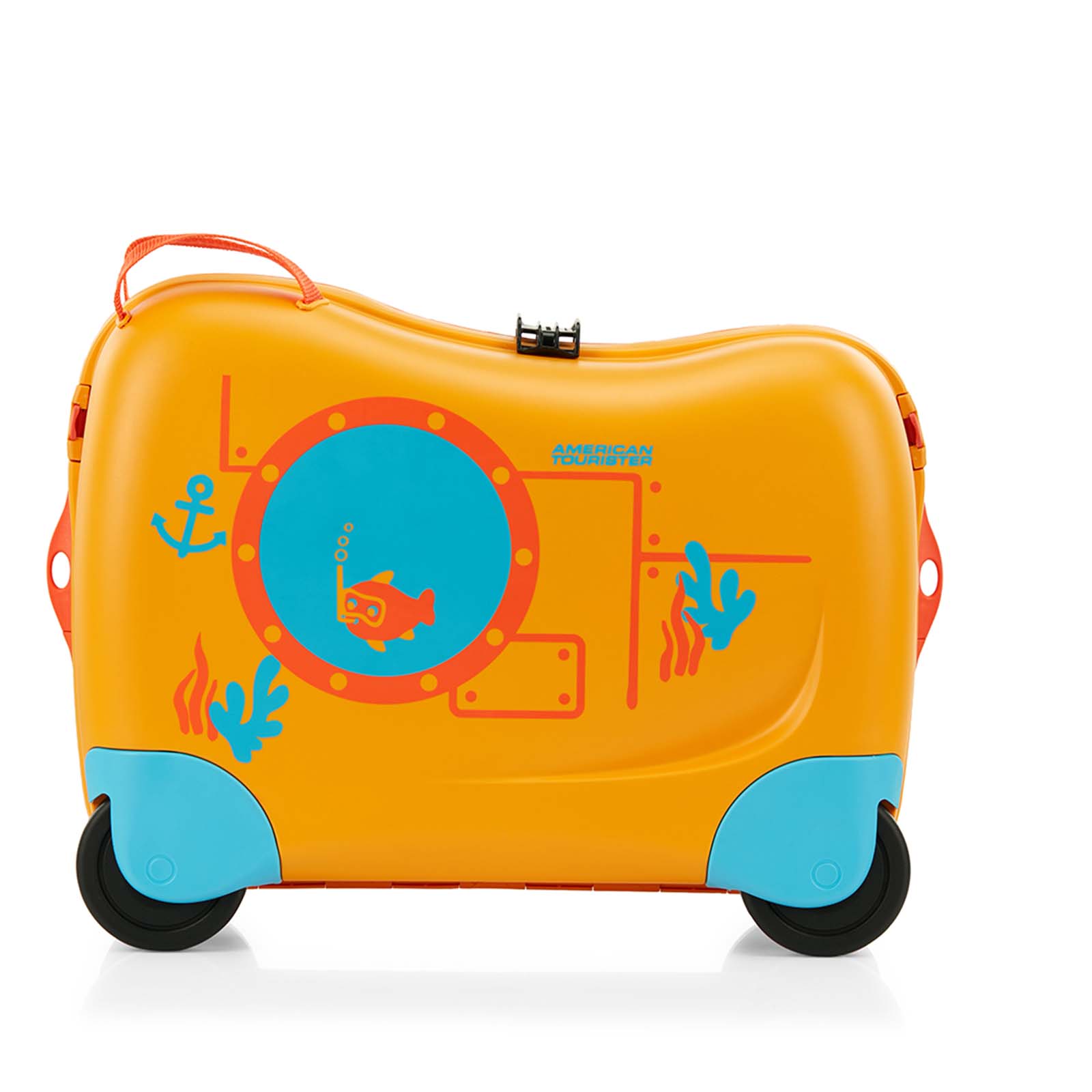 American Tourister Skittle NXT 50cm Ride-On Suitcase Yellow Submarine