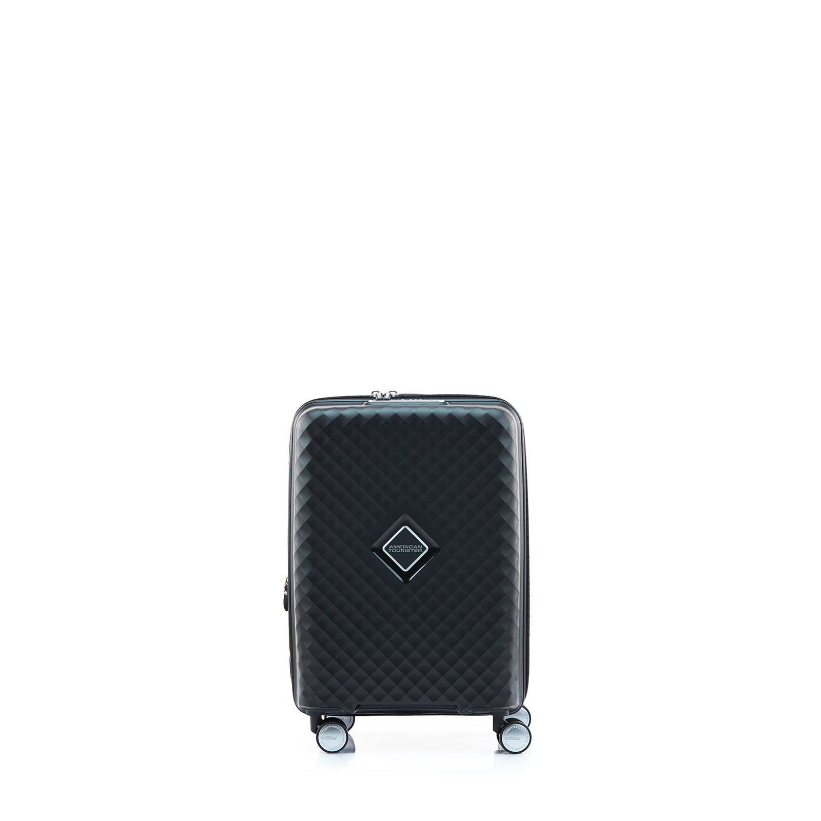 American-Tourister-Squasem-55cm-Carry-On-Suitcase-Black-Front