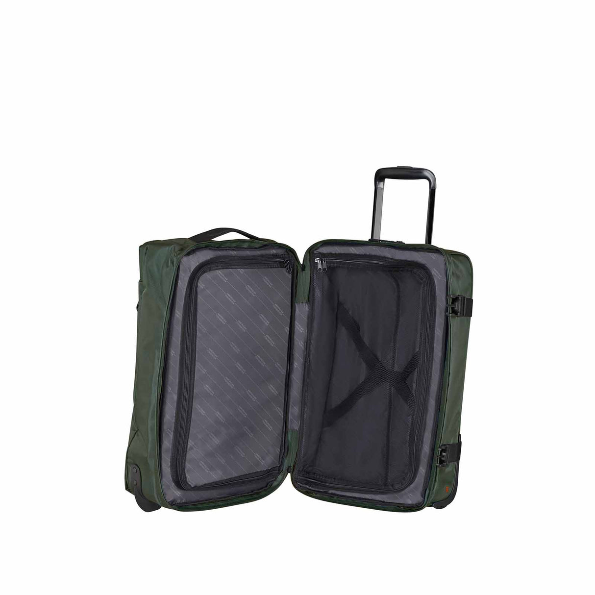 American-Tourister-Urban-Track-55cm-Wheeled-Duffel-Dark-Khaki-Open