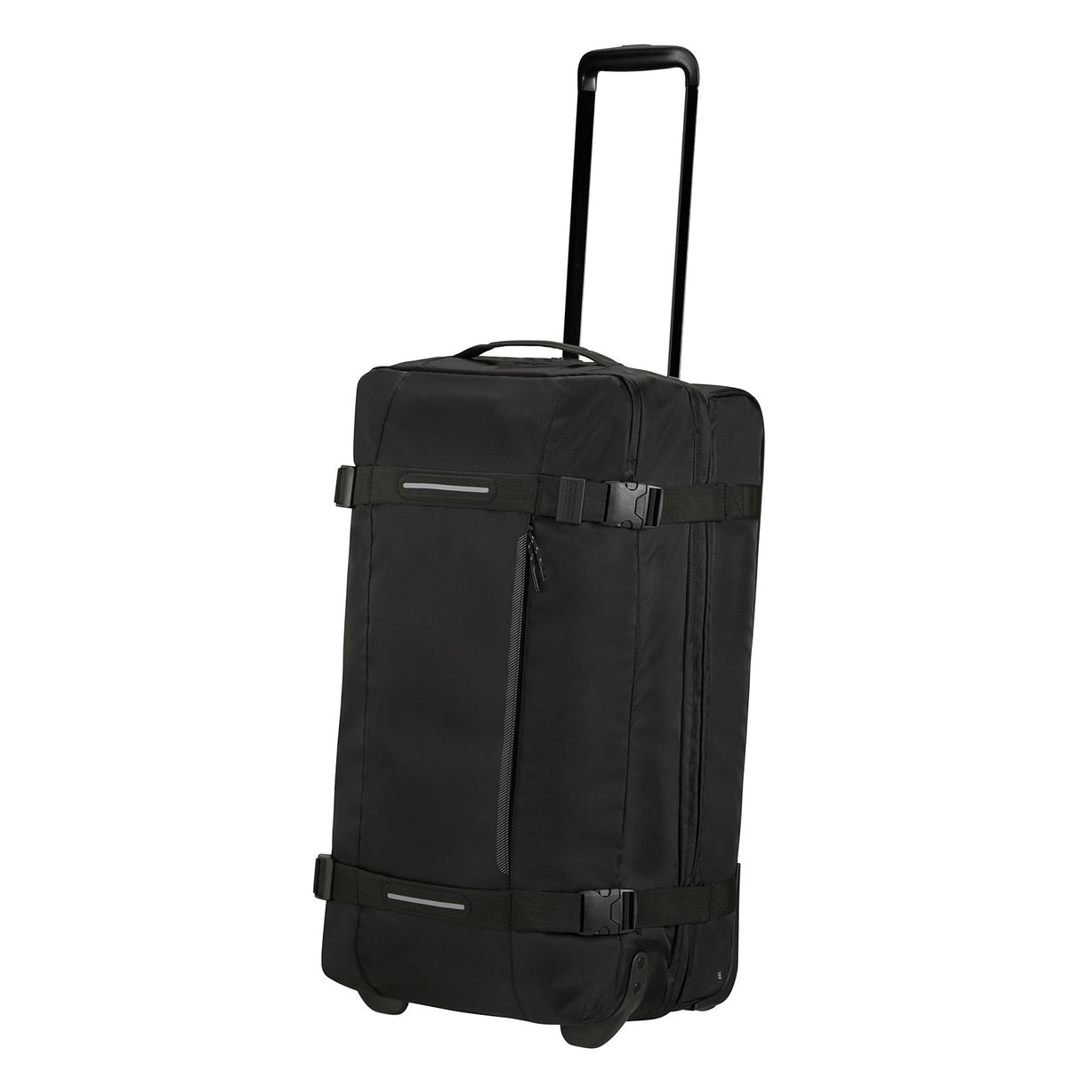 American-Tourister-Urban-Track-68cm-Wheeled-Duffel-Asphalt-Black-Front-Angle