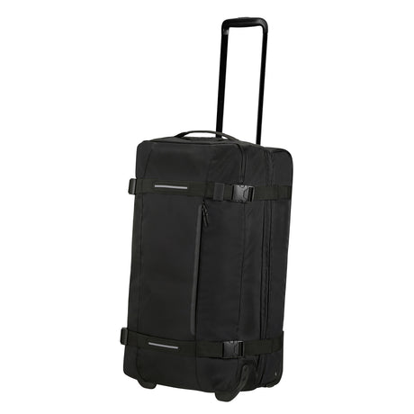 American-Tourister-Urban-Track-68cm-Wheeled-Duffel-Asphalt-Black-Front-Angle