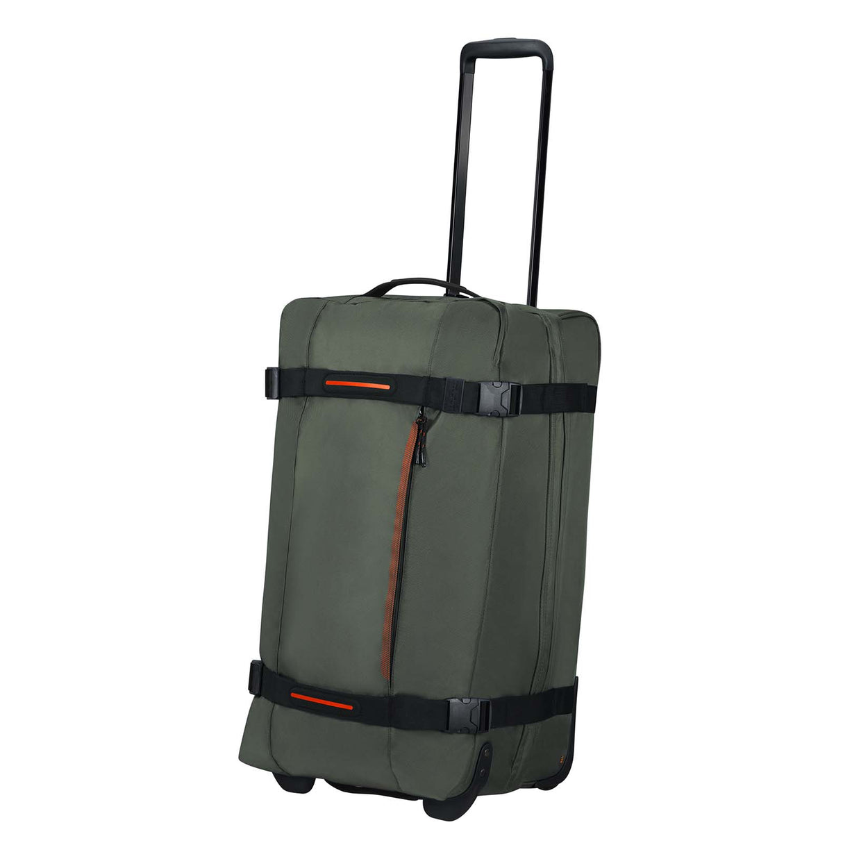 American-Tourister-Urban-Track-68cm-Wheeled-Duffel-Dark-Khaki-Front-Angle