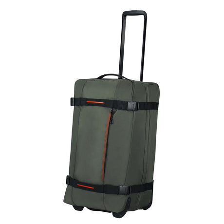 American-Tourister-Urban-Track-68cm-Wheeled-Duffel-Dark-Khaki-Front-Angle