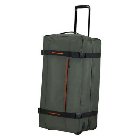 American-Tourister-Urban-Track-79cm-Wheeled-Duffel-Dark-Khaki-Front-Angle