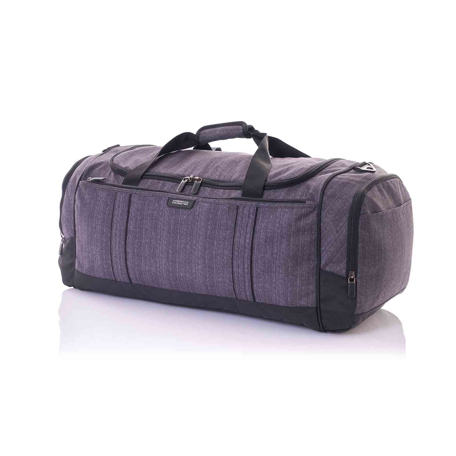 American_Tourister_X-Bags_55cm_Carry-On_Duffel_Bag_Gun_Metal_Front