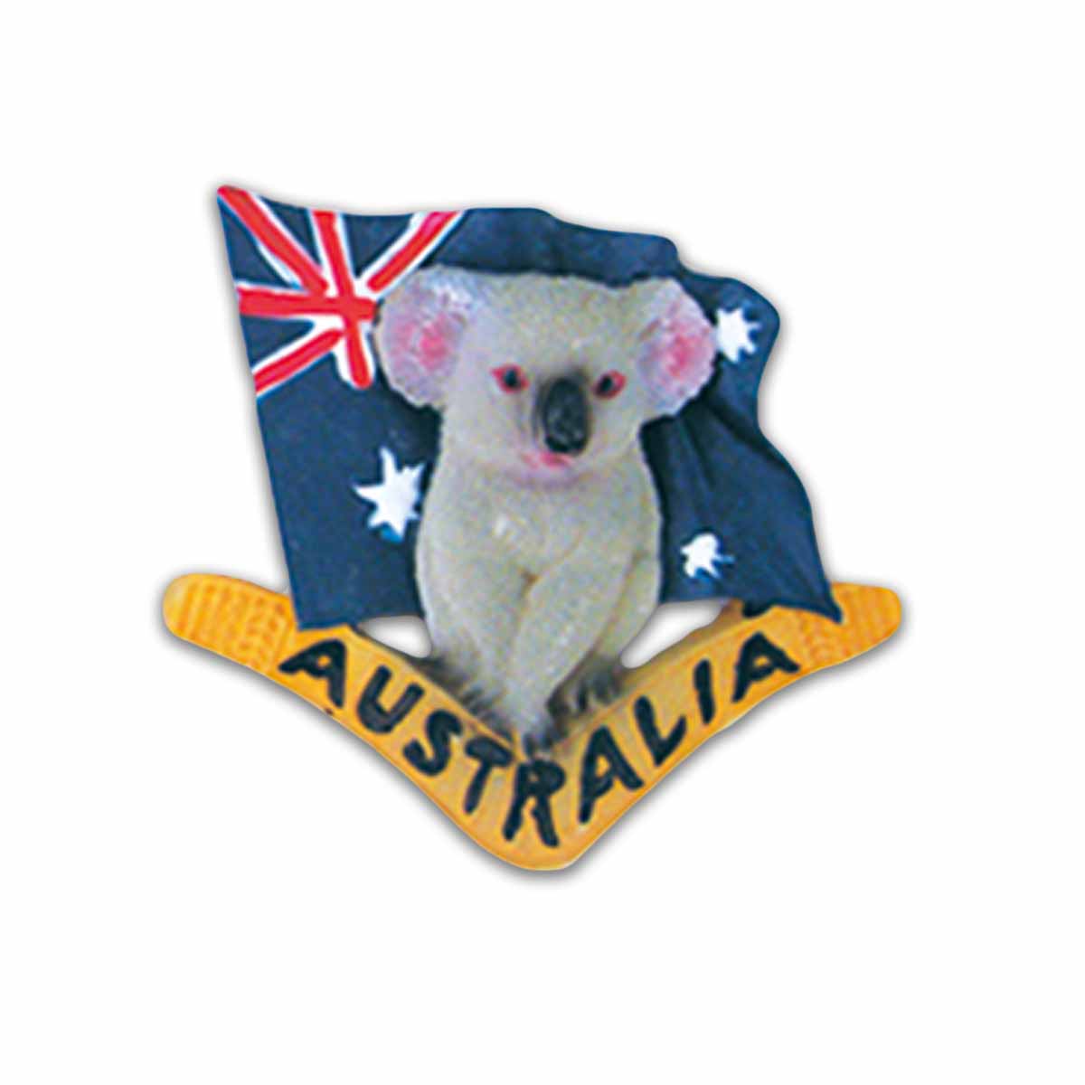 Magnet Resin AUS Flag & Koala
