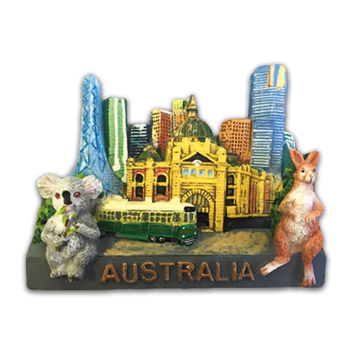 Magnet Resin Melbourne Kangaroo Koala