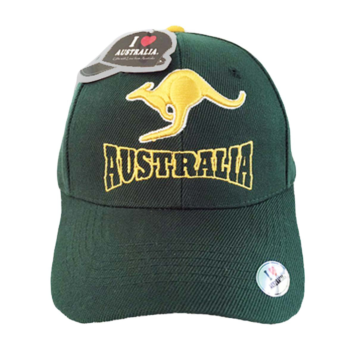 Cap Australia Flying Kangaroo Green