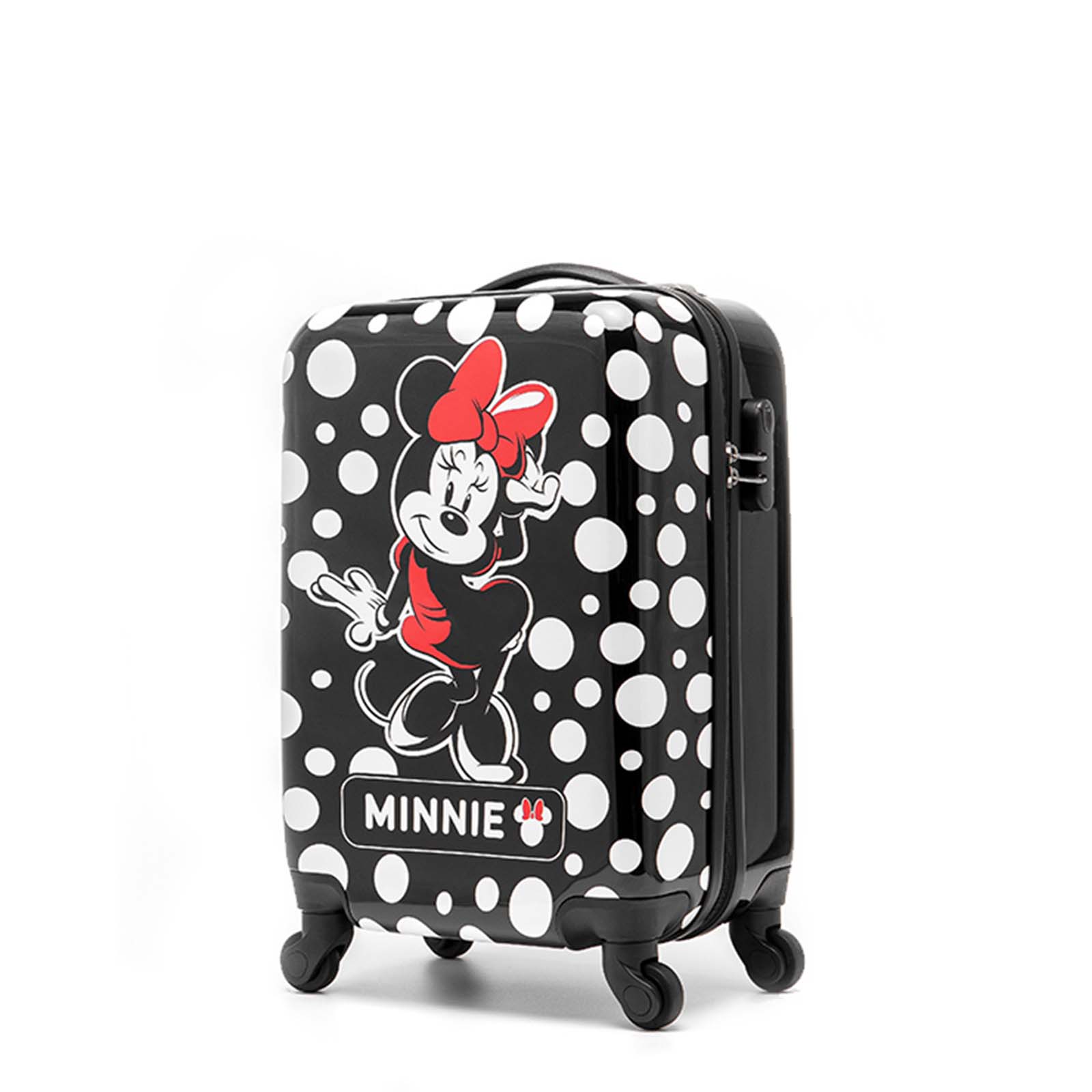 Disney-Minnie-Mouse-20inch-Carry-On-Suitcase-Angle-Logo