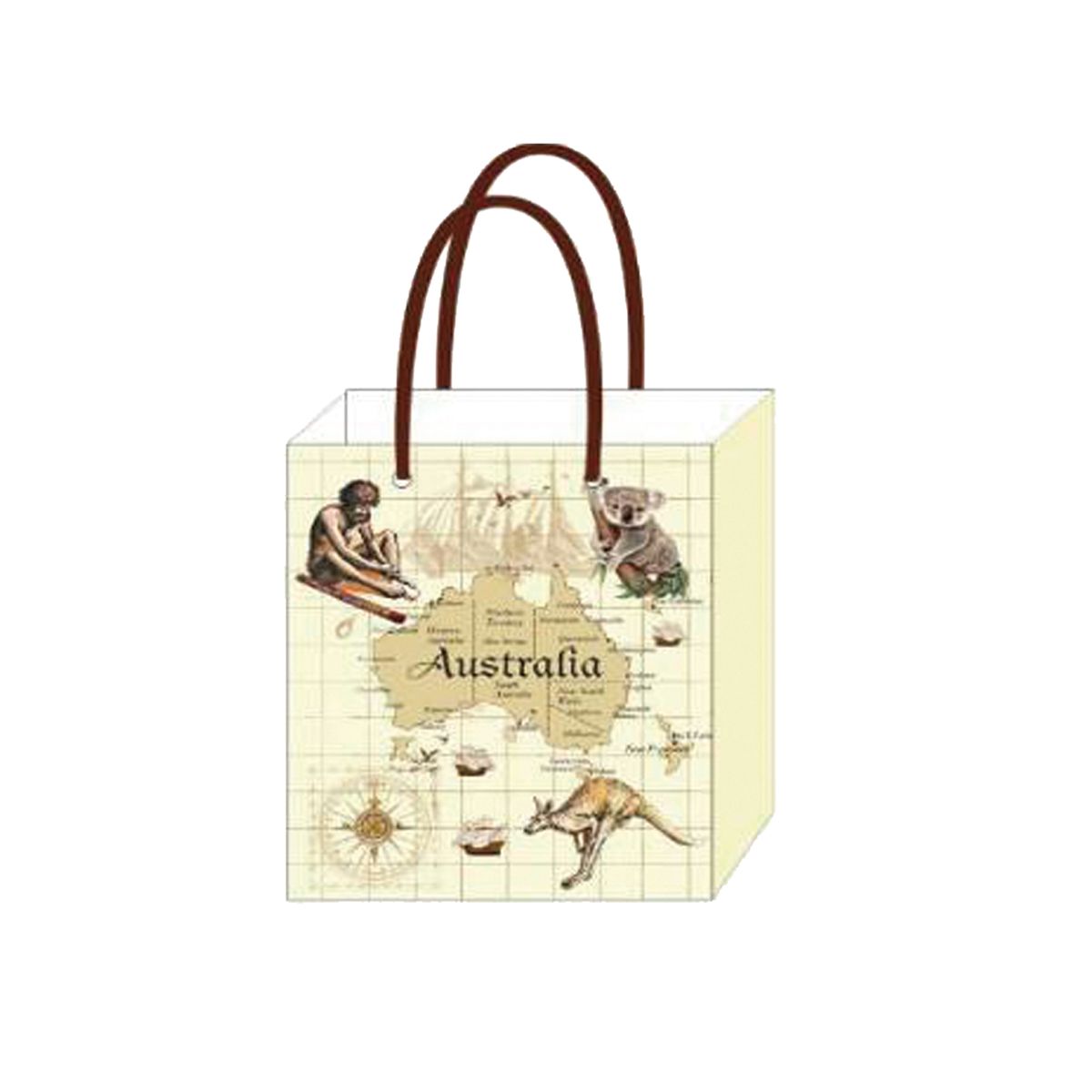 Gift Bag AUS Map & Kangaroo
