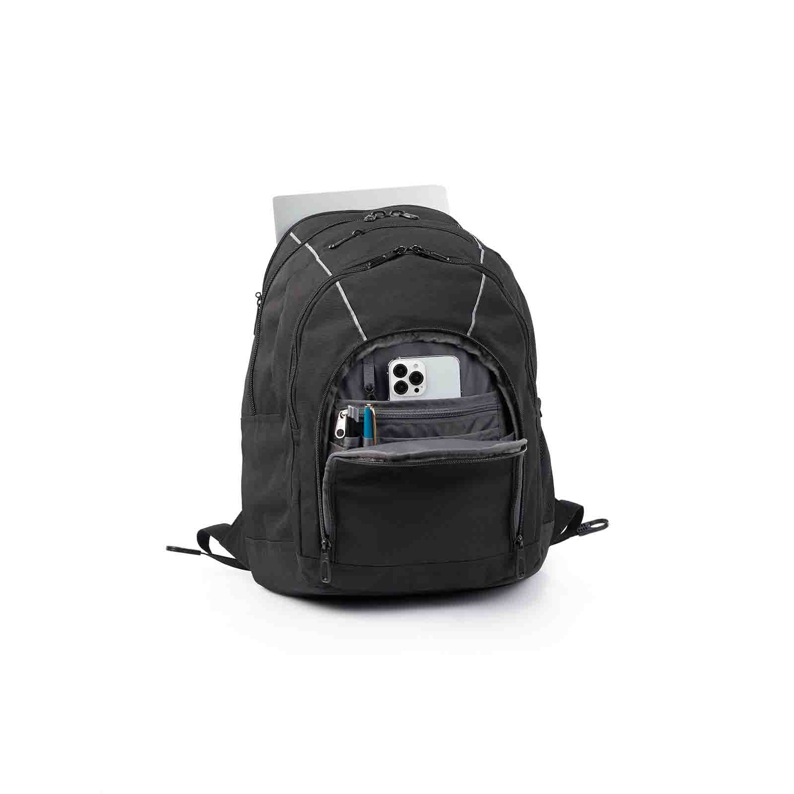 High-Sierra-Academy-3-Eco-15-Inch-Laptop-Backpack-Black-Front-Pocket