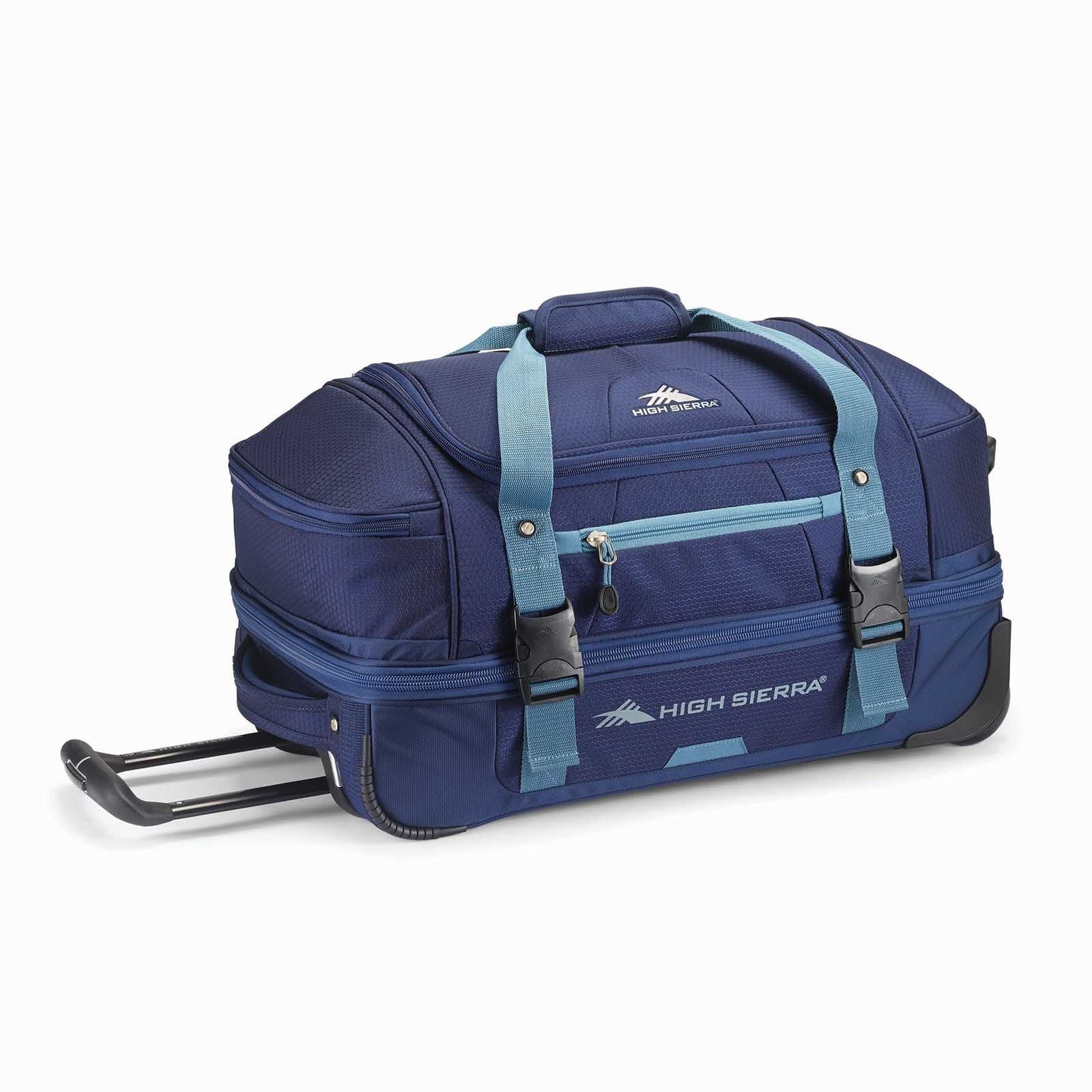 High-Sierra-Fairlead-55cm-Carry-On-Wheeled-Duffel-Navy-Trolley