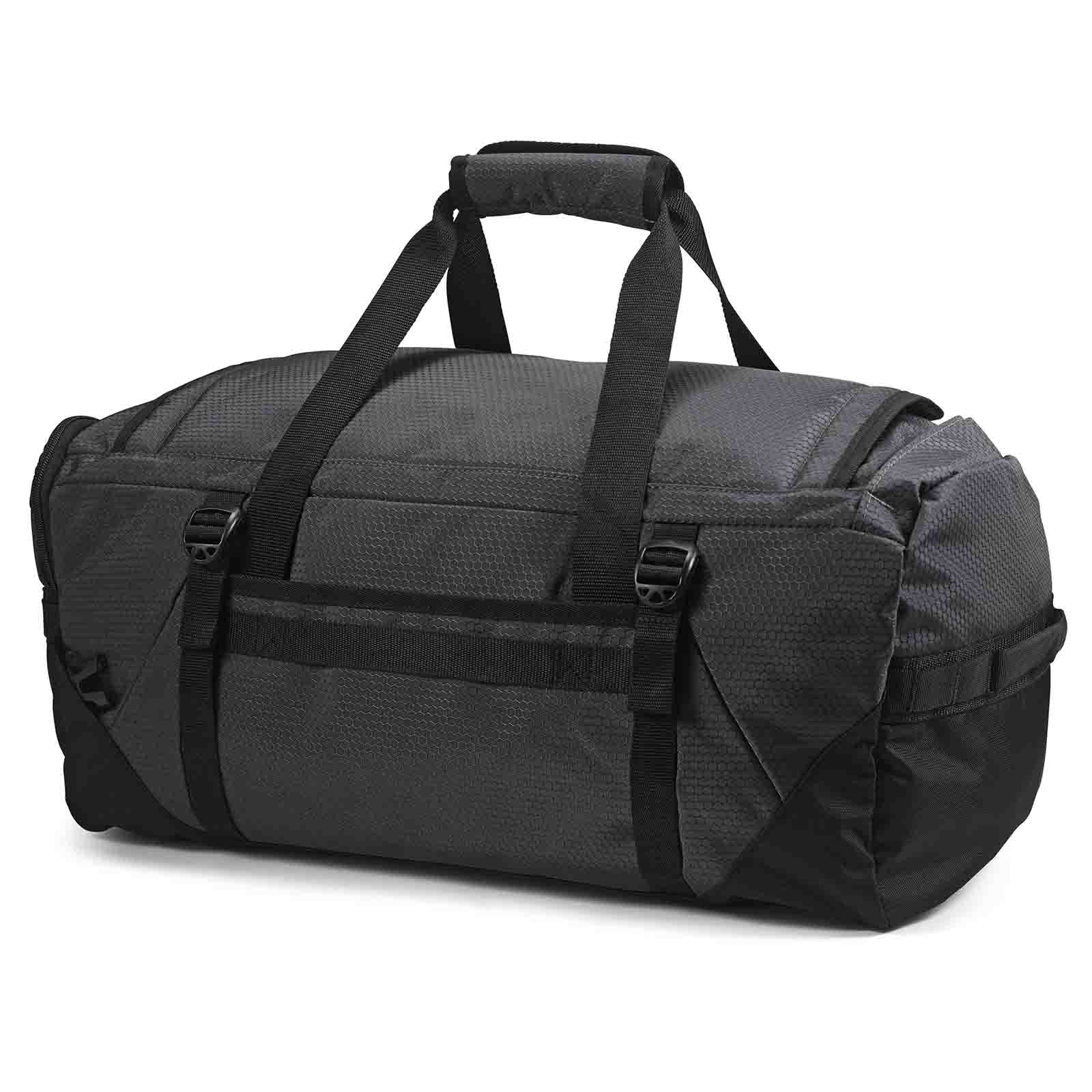 High-Sierra-Fairlead-56cm-Convertible-Duffel-Mercury-Back-Angle