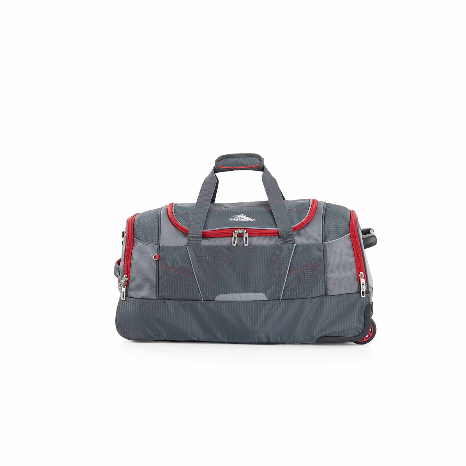 High-Sierra-Ultimate-Access-3-66cm-Wheeled-Duffel-Mercury-Crimson-Front-LS