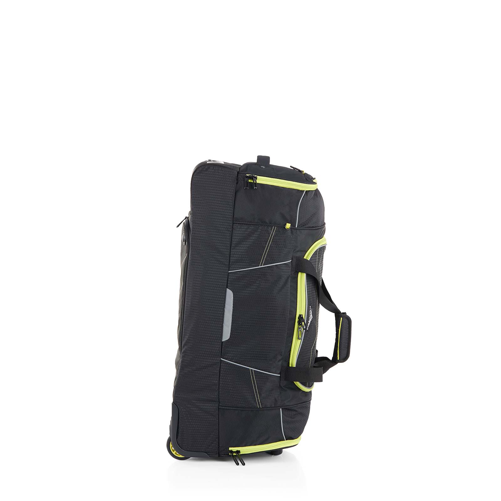 High-Sierra-Ultimate-Access-3-76cm-Wheeled-Duffel-Black-Lime-Front