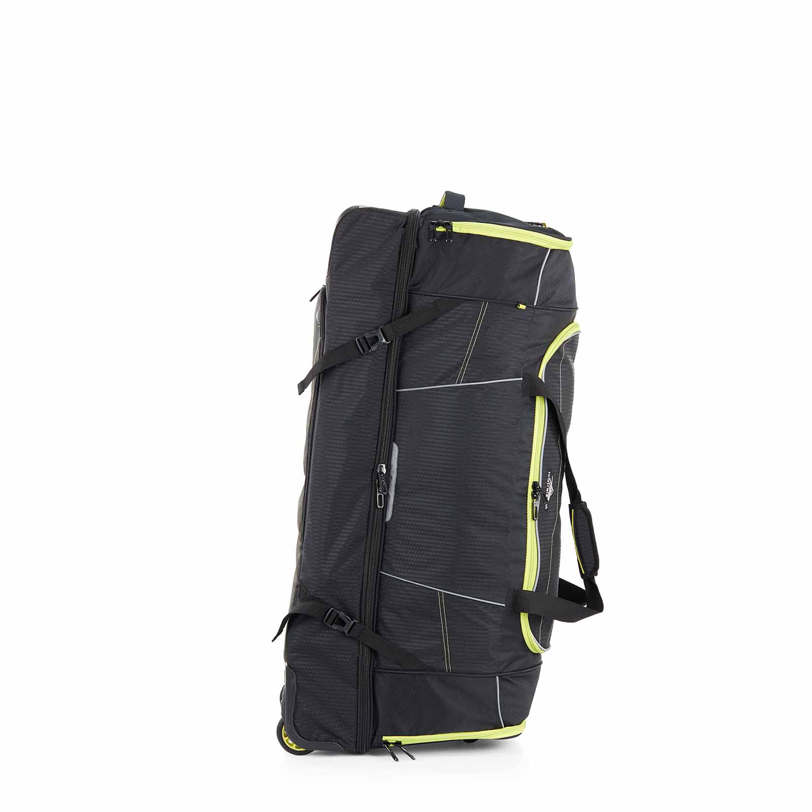 High-Sierra-Ultimate-Access-3-91cm-Wheeled-Duffel-Black-Lime-Front