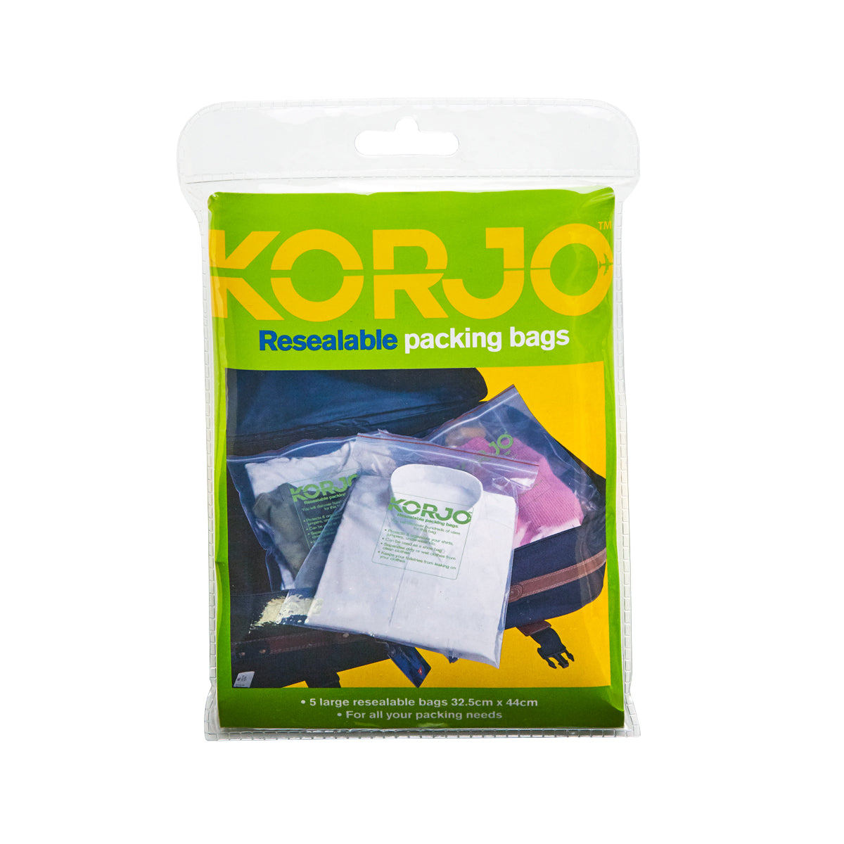 Korjo Packing Bags Resealable