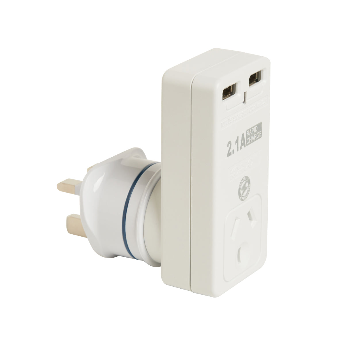 Korjo Travel Adaptor 2 USB Port Australia To UK