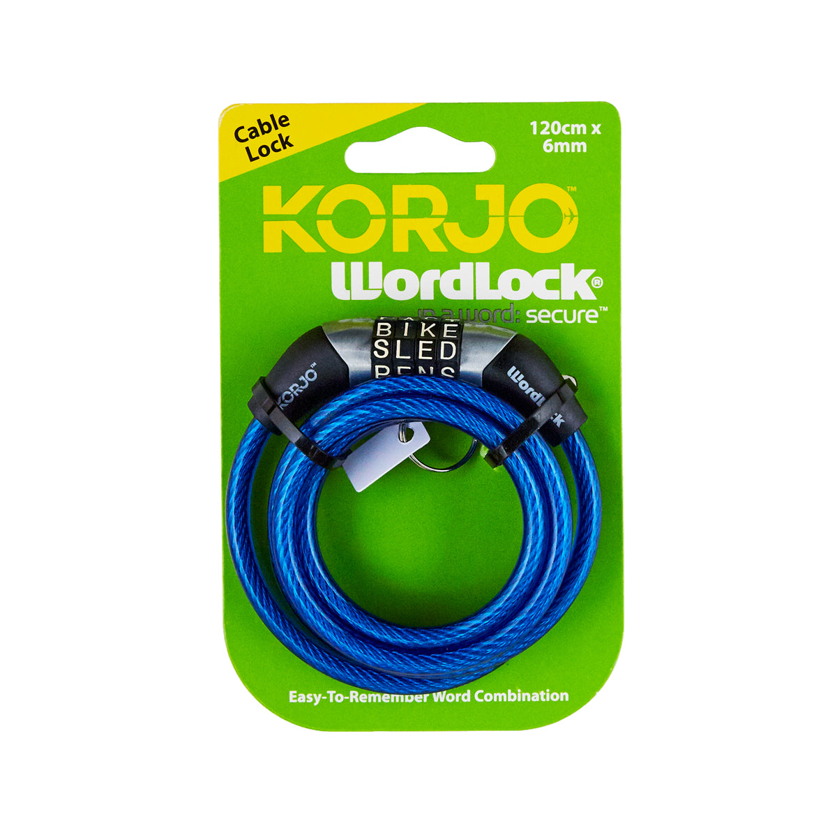 Korjo Wordlock Mini-Cable Lock