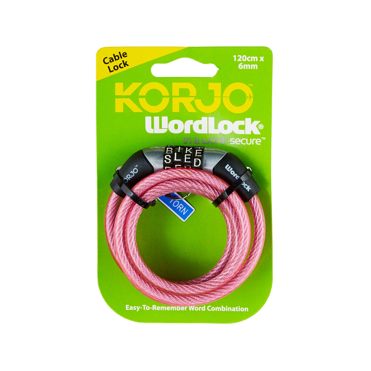Korjo Wordlock Mini-Cable Lock