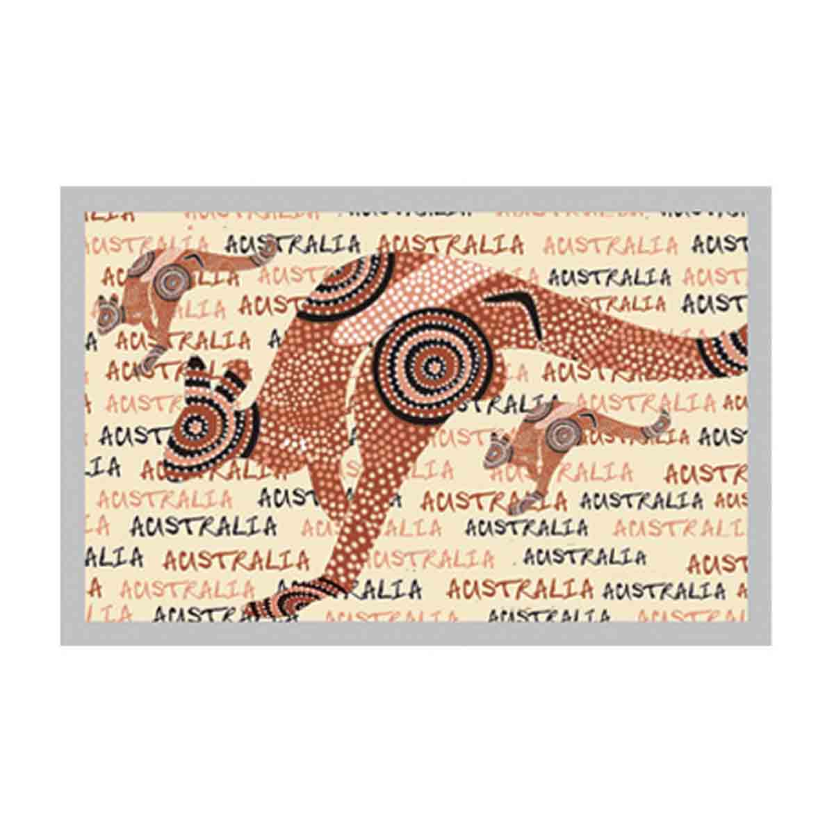 Magnet Foil LS Aboriginal Kangaroo Australia