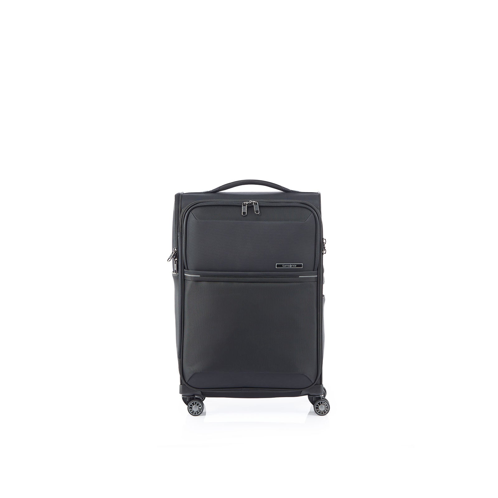 Samsonite-73h-55cm-Suitcase-Black-Front