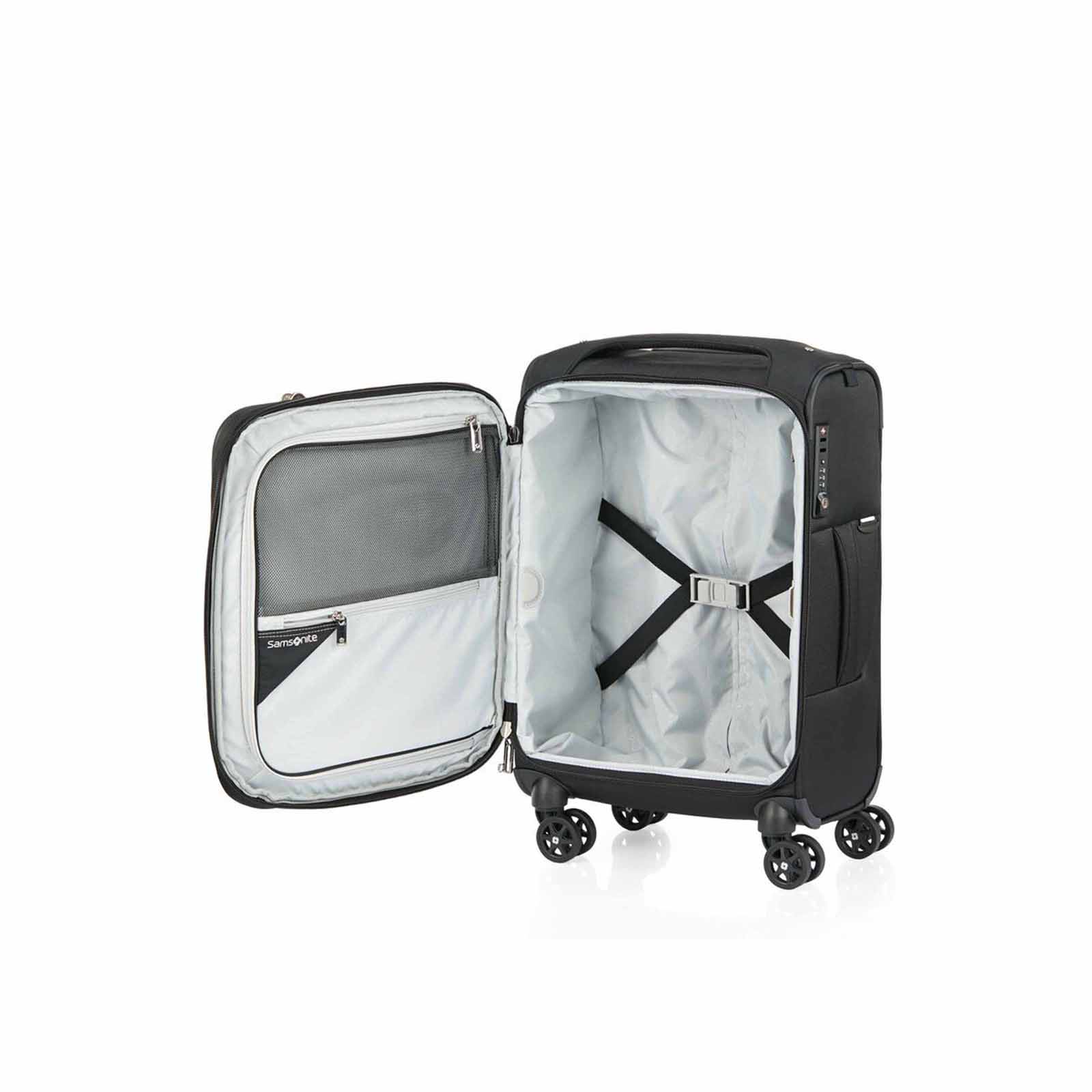 Samsonite-B-Lite-5-55cm-Suitcase-Black-Open