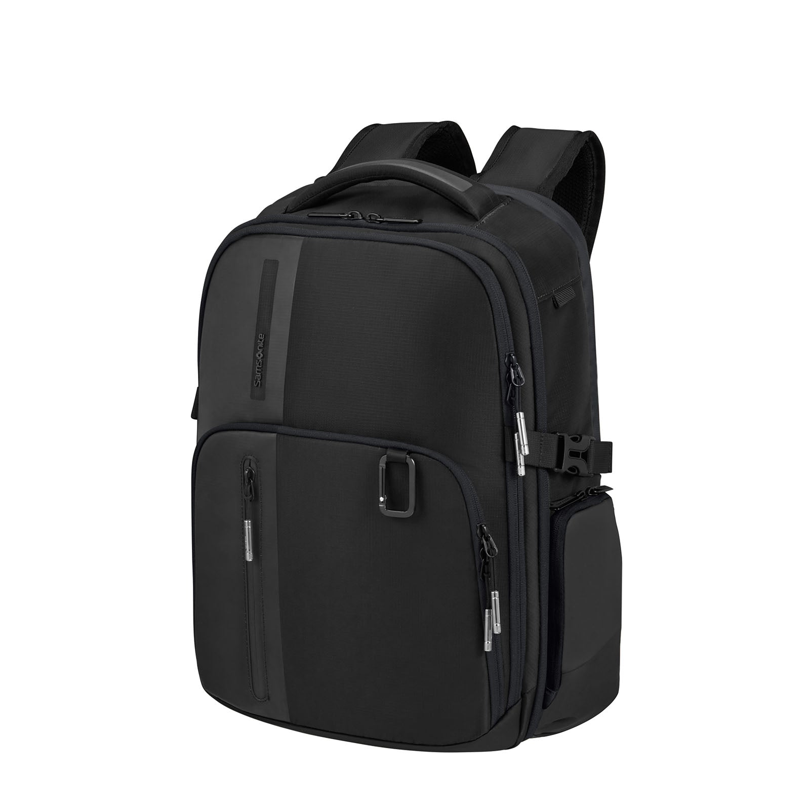 Samsonite-Biz2go-15-Inch-Laptop-Backpack-Black-Front-Angle