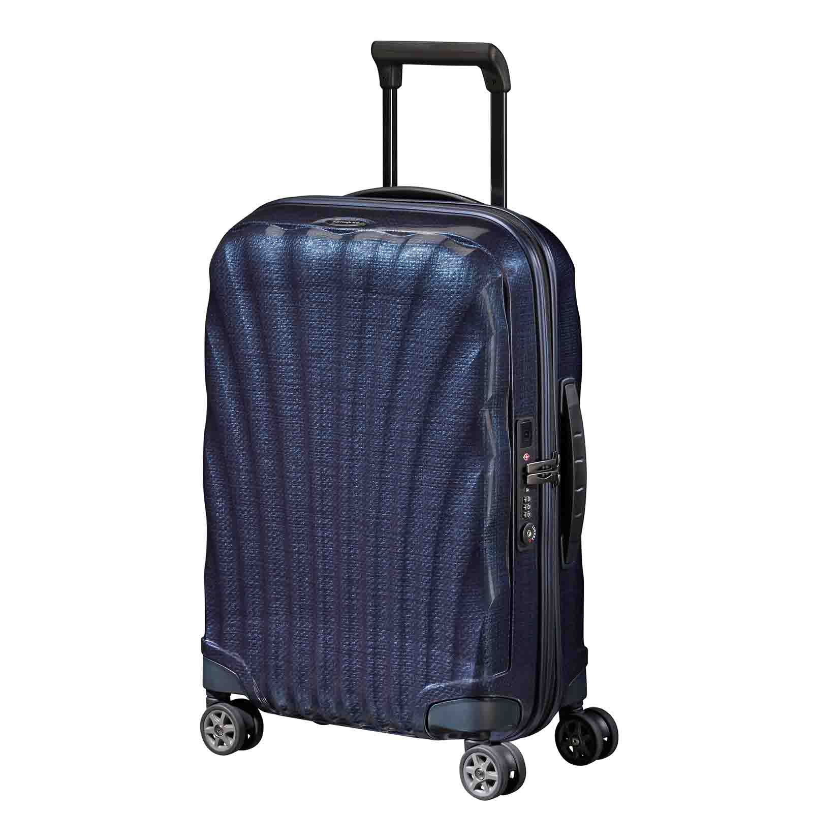 Samsonite-C-Lite-55cm-Suitcase-Midnight-Blue-Front-Angle