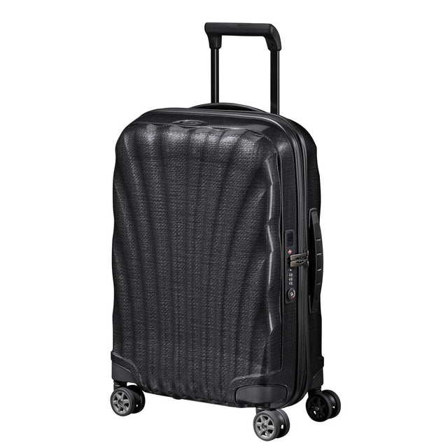 Samsonite-C-Lite-69cm-Suitcase-Black-Side-Angle