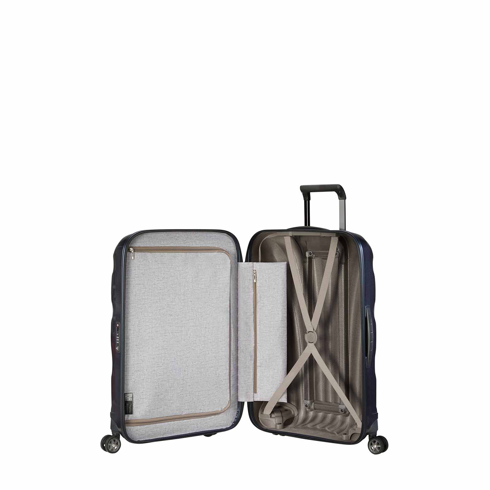 Samsonite-C-Lite-69cm-Suitcase-Midnight-Blue-Open