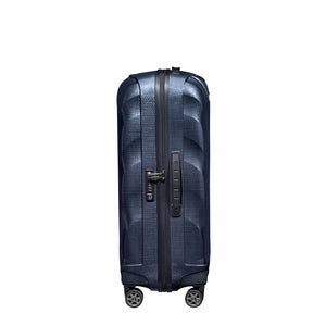 Samsonite-C-Lite-69cm-Suitcase-Midnight-Blue-Side-Handle