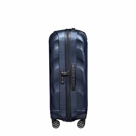 Samsonite-C-Lite-69cm-Suitcase-Midnight-Blue-Side-Handle