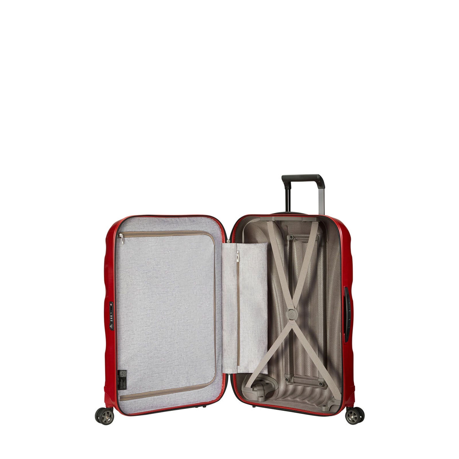 Samsonite-C-Lite-75cm-Suitcase-Chili-Red-Open