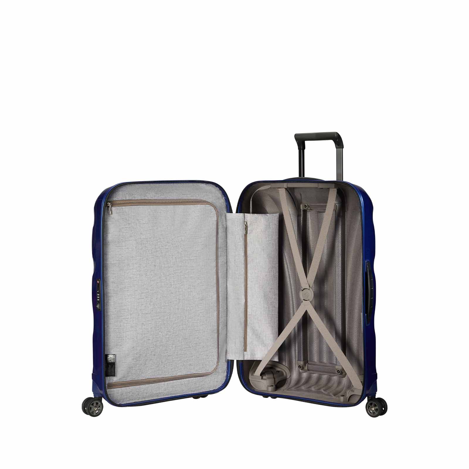 Samsonite-C-Lite-75cm-Suitcase-Midnight-Blue-Open