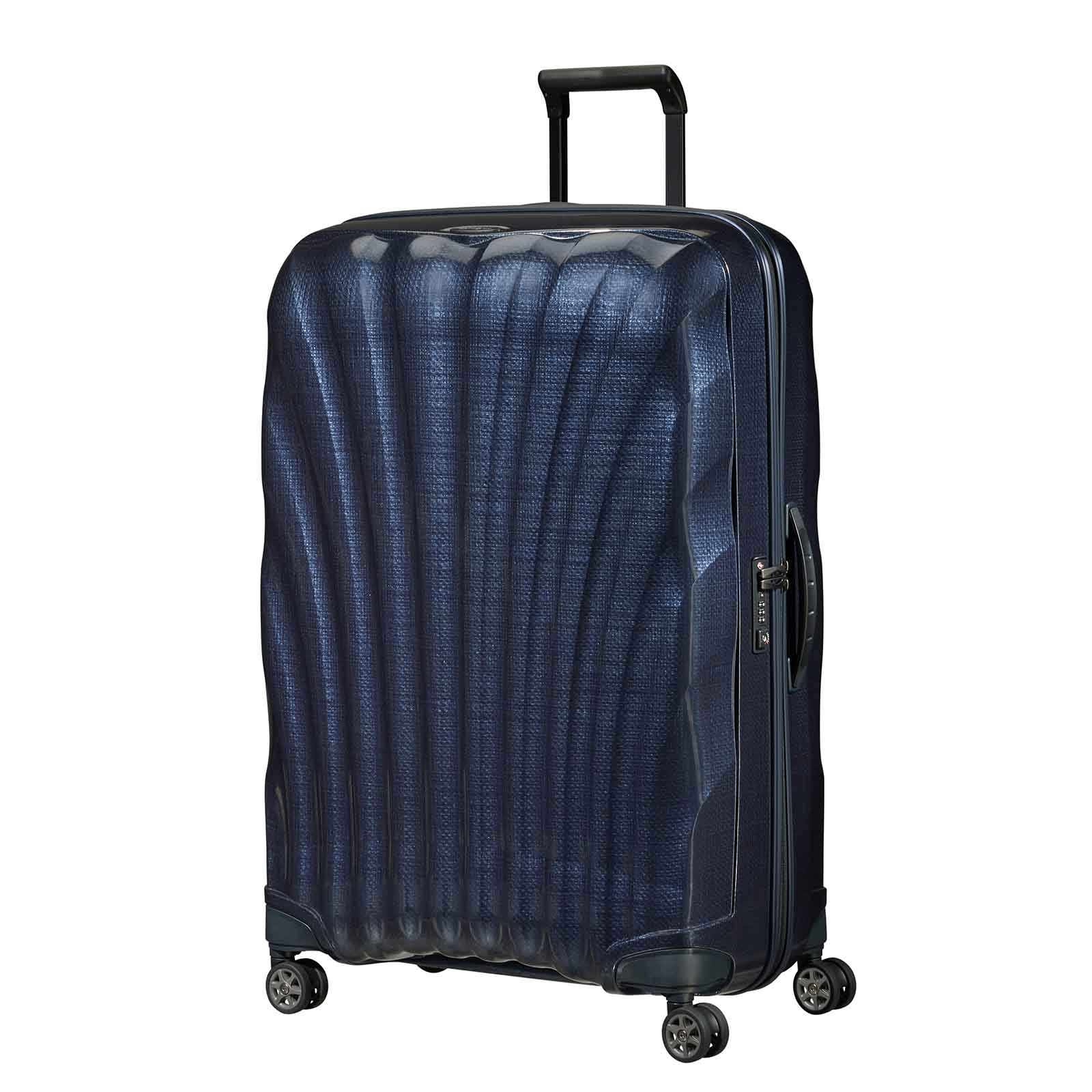 Samsonite-C-Lite-81cm-Suitcase-Midnight-Blue-Front-Angle