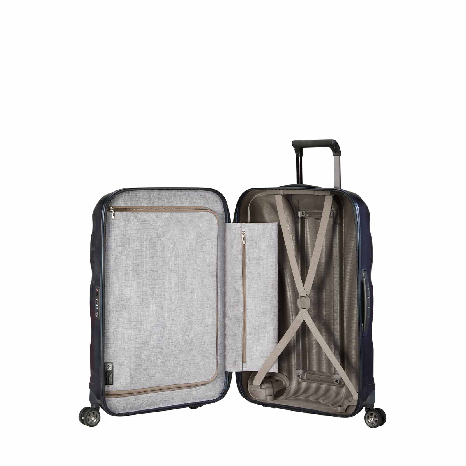 Samsonite-C-Lite-81cm-Suitcase-Midnight-Blue-Open