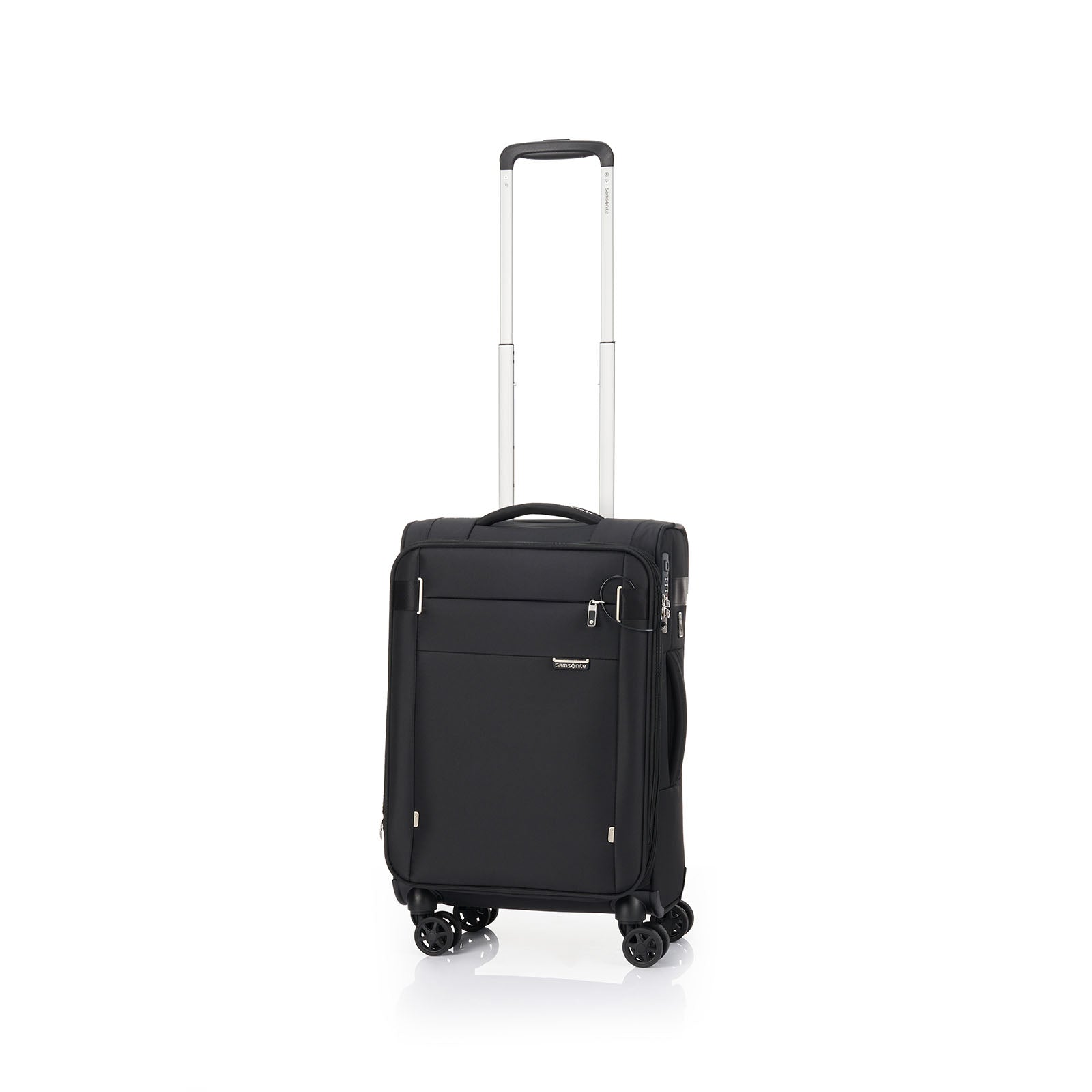 Samsonite-City-Rhythm-Carry-On-55cm-Suitcase-Black-Front-Angle