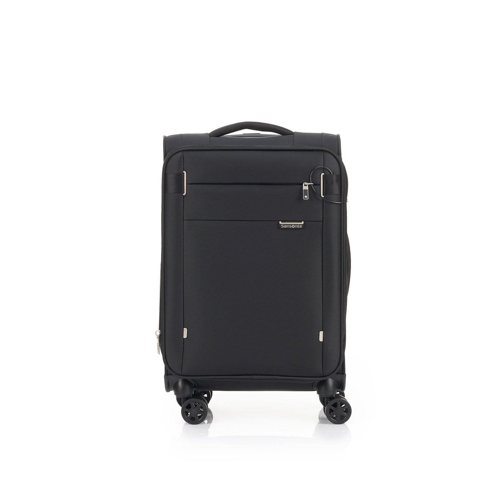 Samsonite-City-Rhythm-Carry-On-55cm-Suitcase-Black-Front