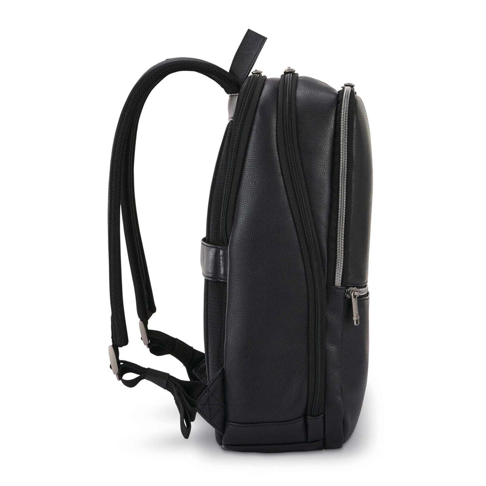 Samsonite-Classic-Leather-14-Inch-Laptop-Backpack-Black-Side