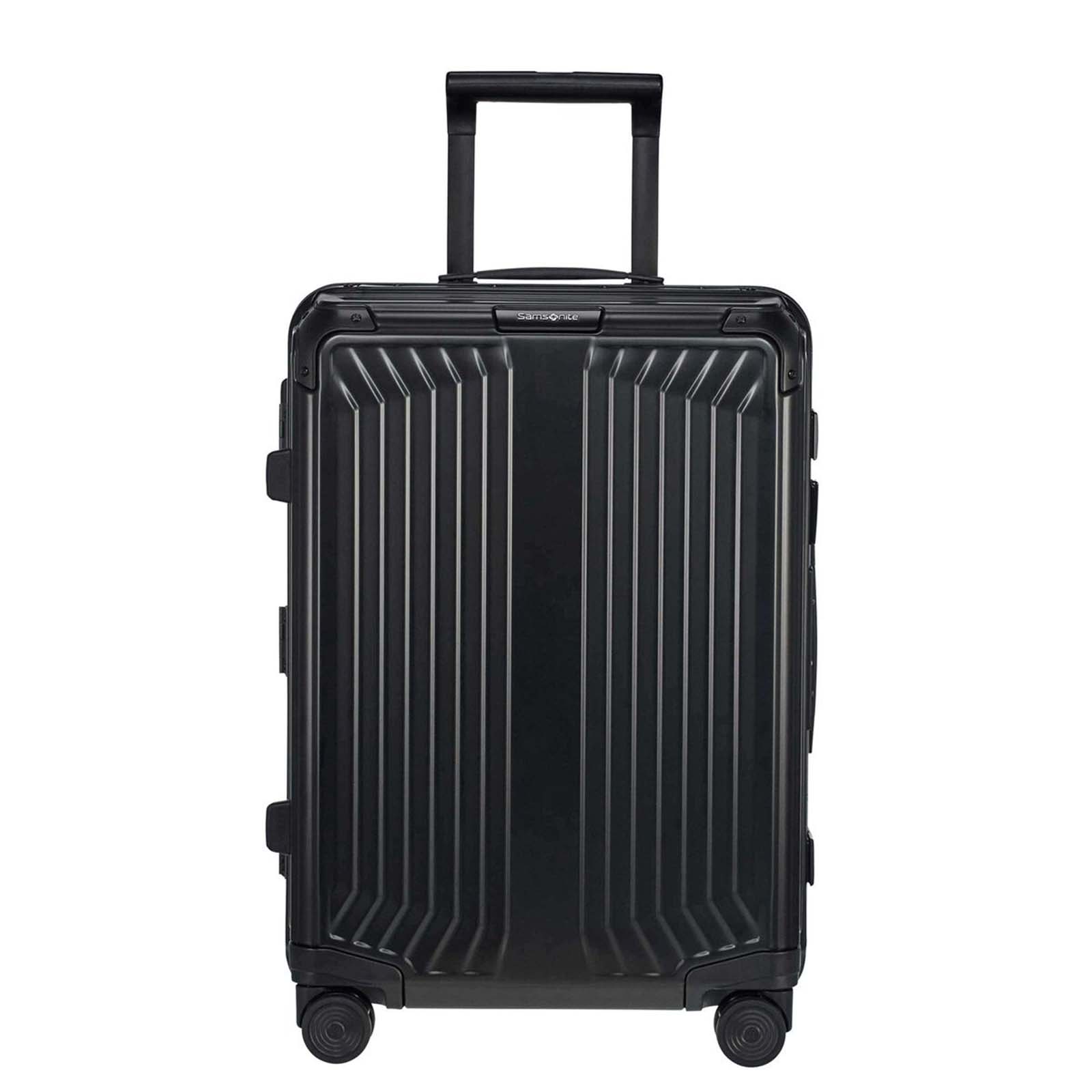 Samsonite-Lite-Box-Alu-55cm-Suitcase-Black-Front