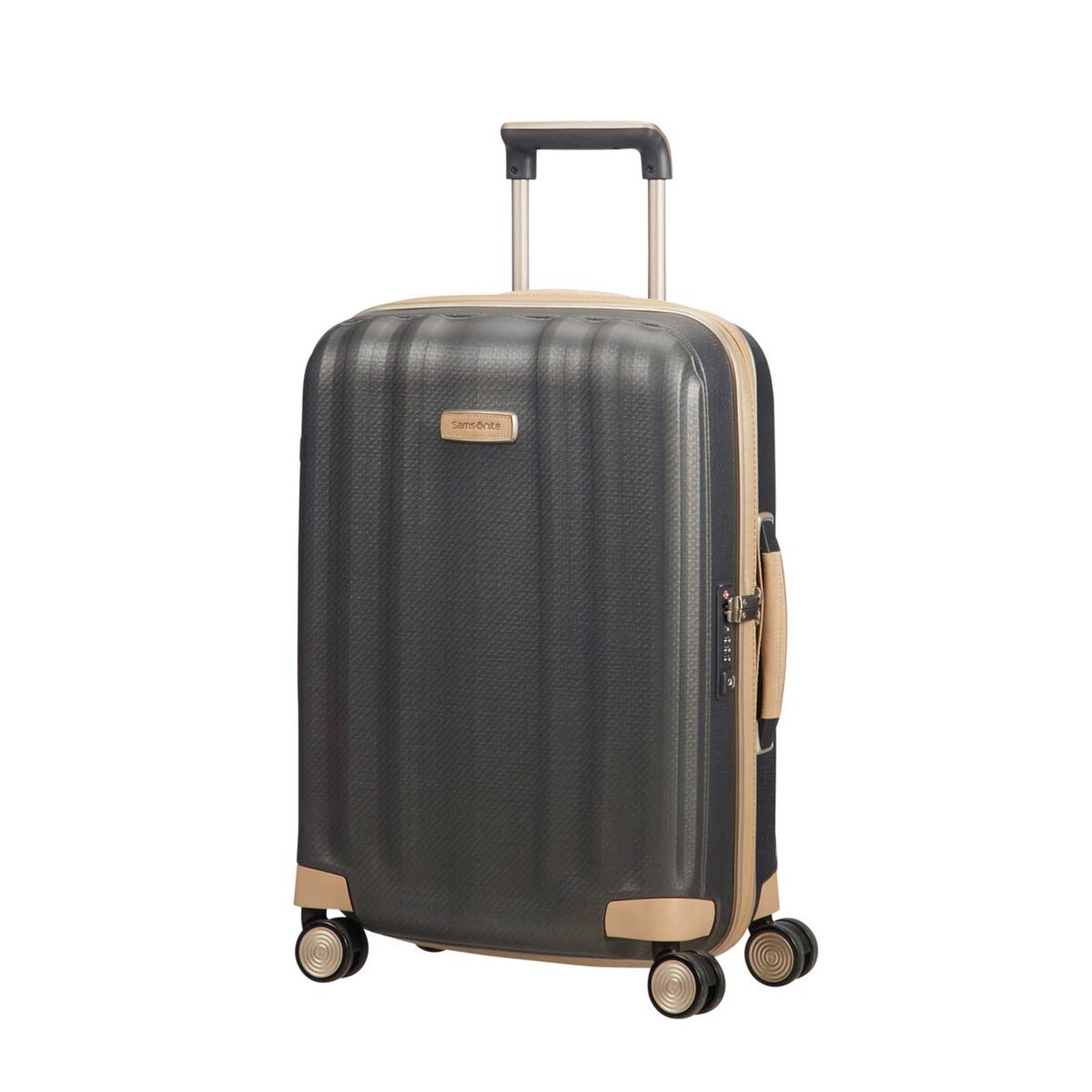 Samsonite-Lite-Cube-Prime-55cm-Suitcase-Graphite-Front-Angle