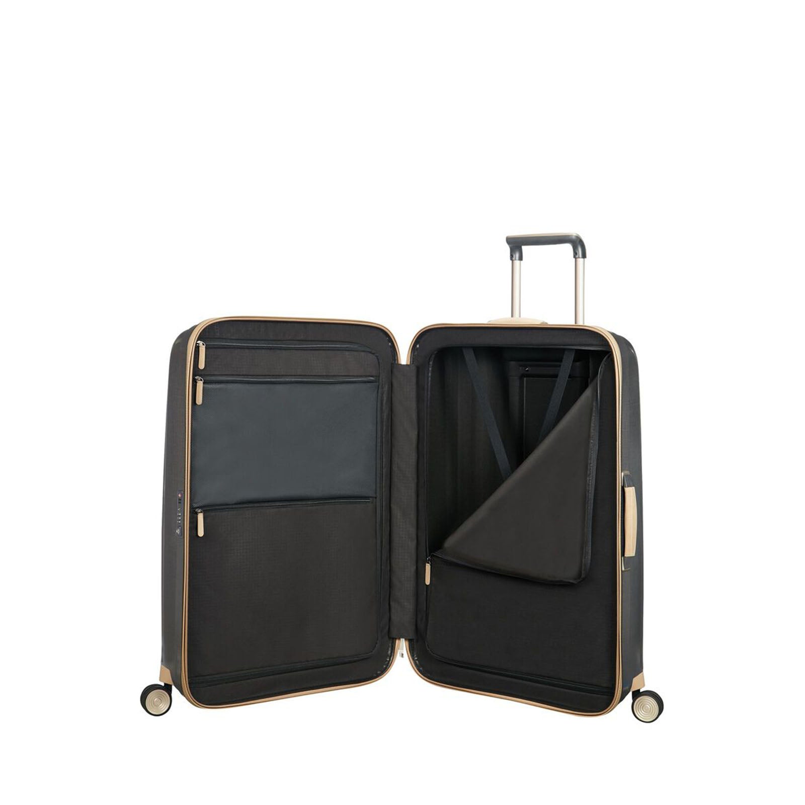 Samsonite-Lite-Cube-Prime-76cm-Suitcase-Graphite-Open