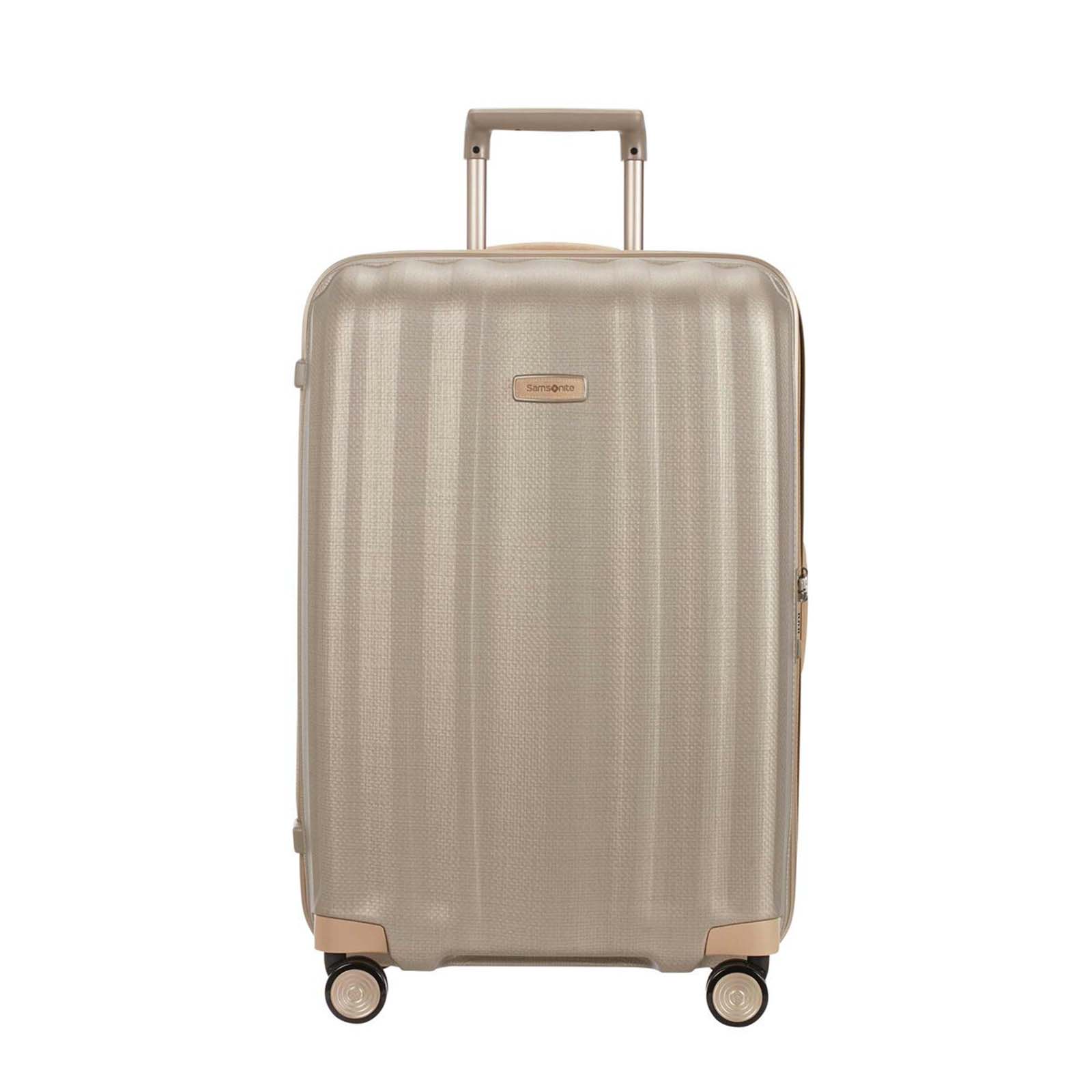 Samsonite-Lite-Cube-Prime-76cm-Suitcase-Ivory-Gold-Front
