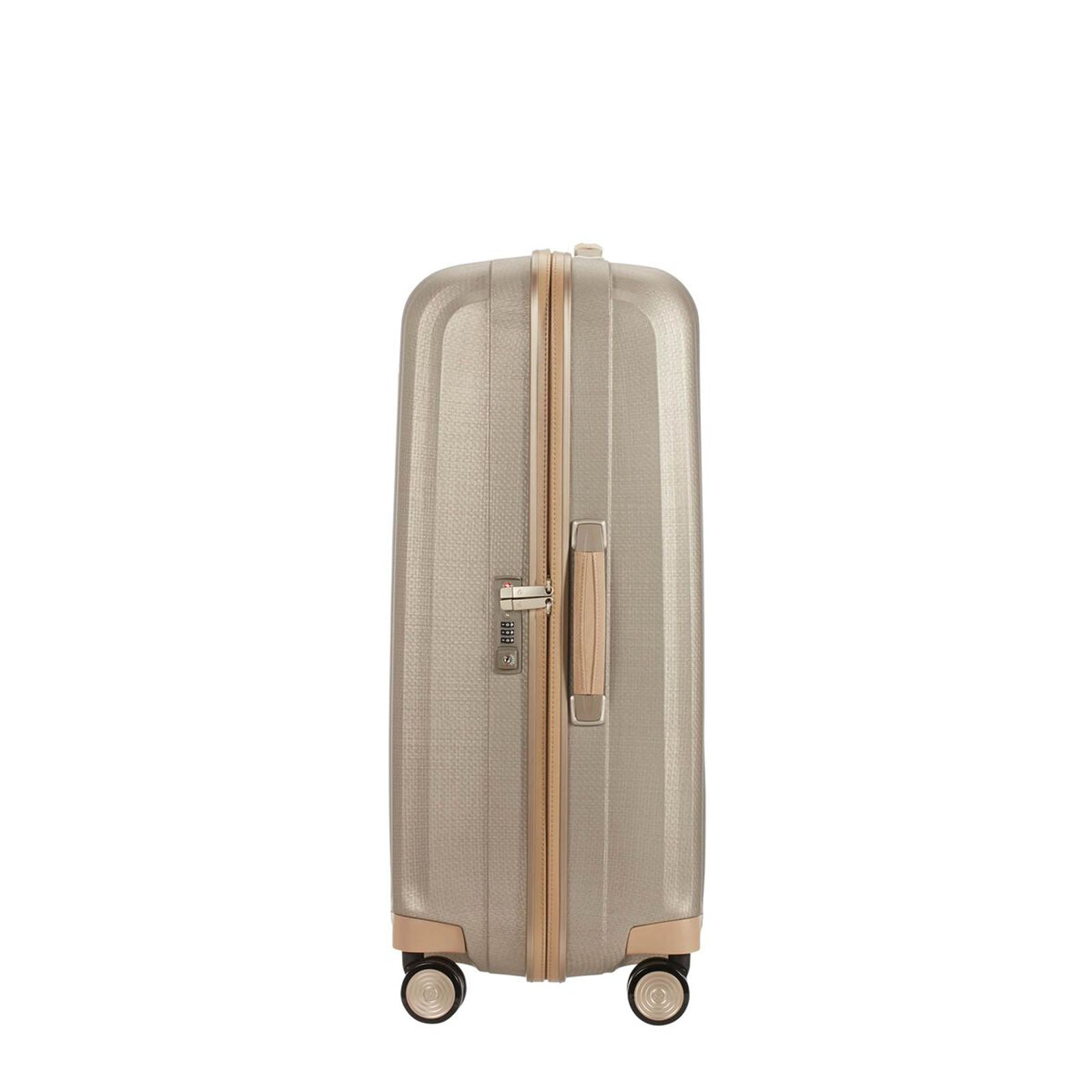 Samsonite-Lite-Cube-Prime-76cm-Suitcase-Ivory-Gold-Handle
