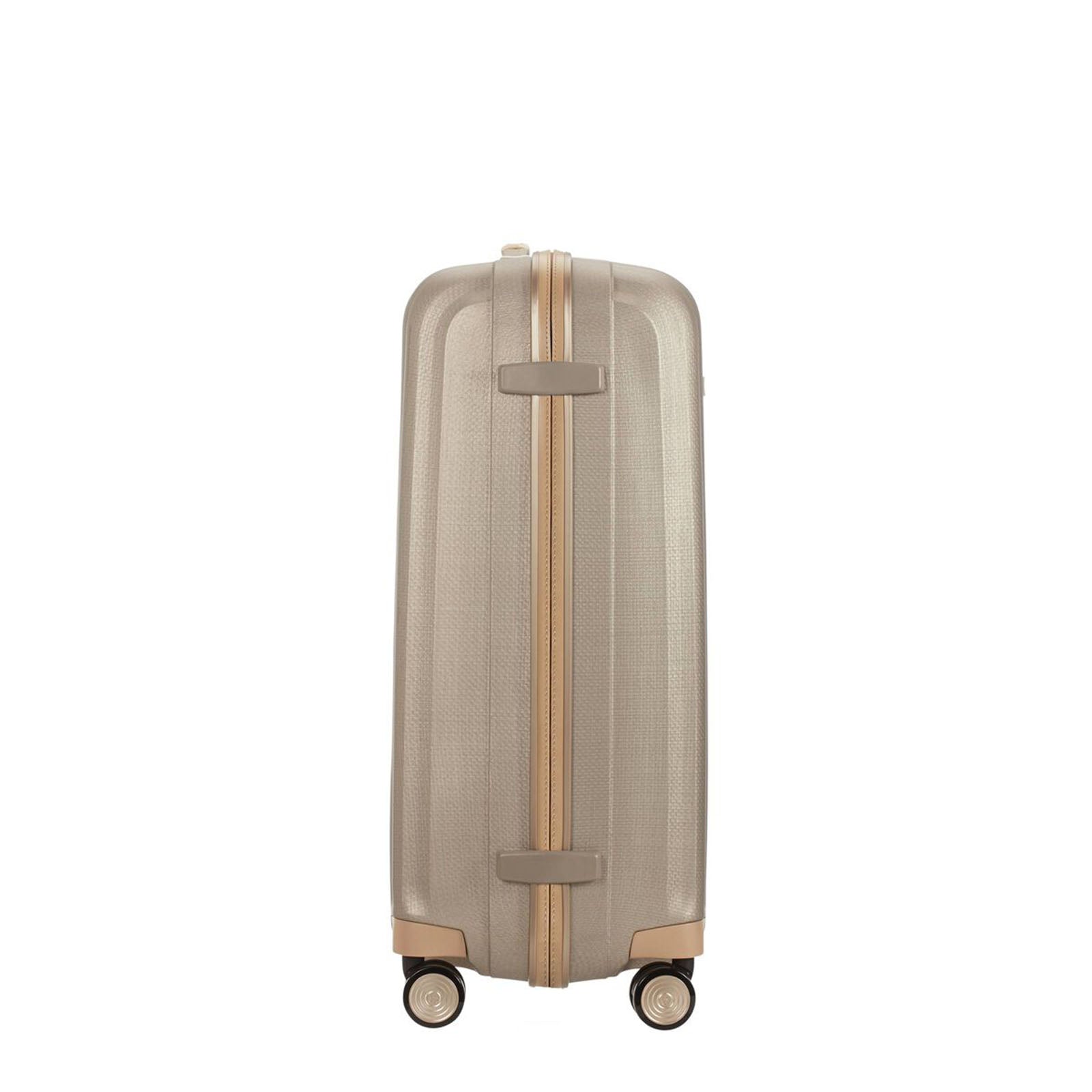 Samsonite-Lite-Cube-Prime-76cm-Suitcase-Ivory-Gold-Side